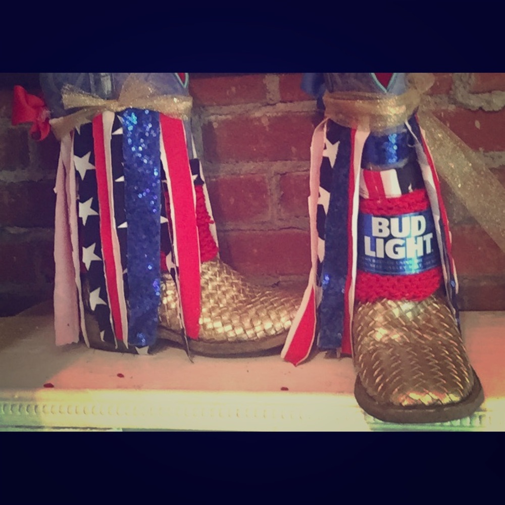 Macie Bean Boots (handpainted and boot cuffs add)